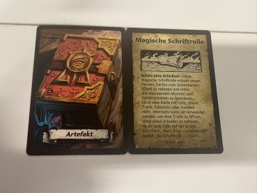 Heroquest Artefaktkarte Schriftrolle Schatz ohne Schicksal