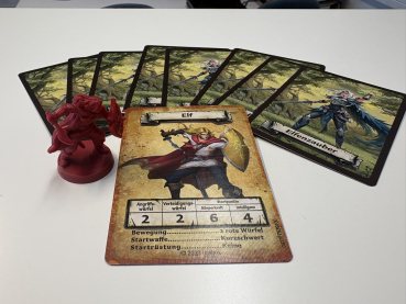 Heroquest Heroe Elf (Variante 2 ) + 8 Elfenzauber