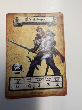 Heroquest Monsterkarte Elfenkrieger