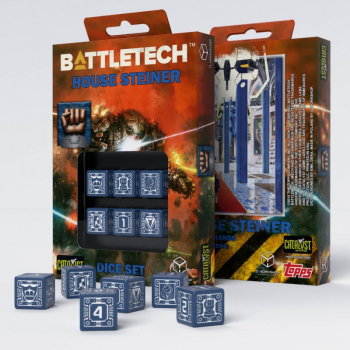Battletech House Steiner D6 Dice set