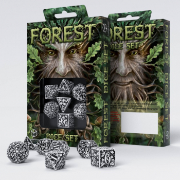 Forest 3D Weiß und Schwarz Würfel Set