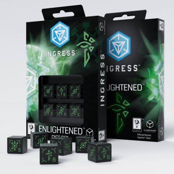 Ingress Enlightened 6 x W6 Würfel Set