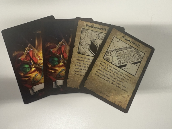 Heroquest Schatzkarten aus Die Spiegelmagierin