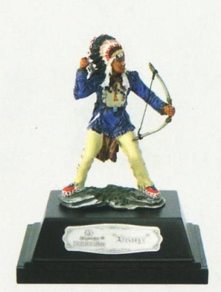 Zinnfigur Sioux mit Pfeil und Bogen